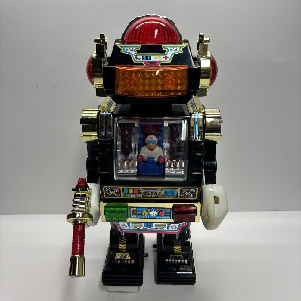 Vintage 1985 Son Ai Toys Star Robot Mechanical Space Toy WORKS